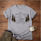 Mountain River Graphic T-Shirt