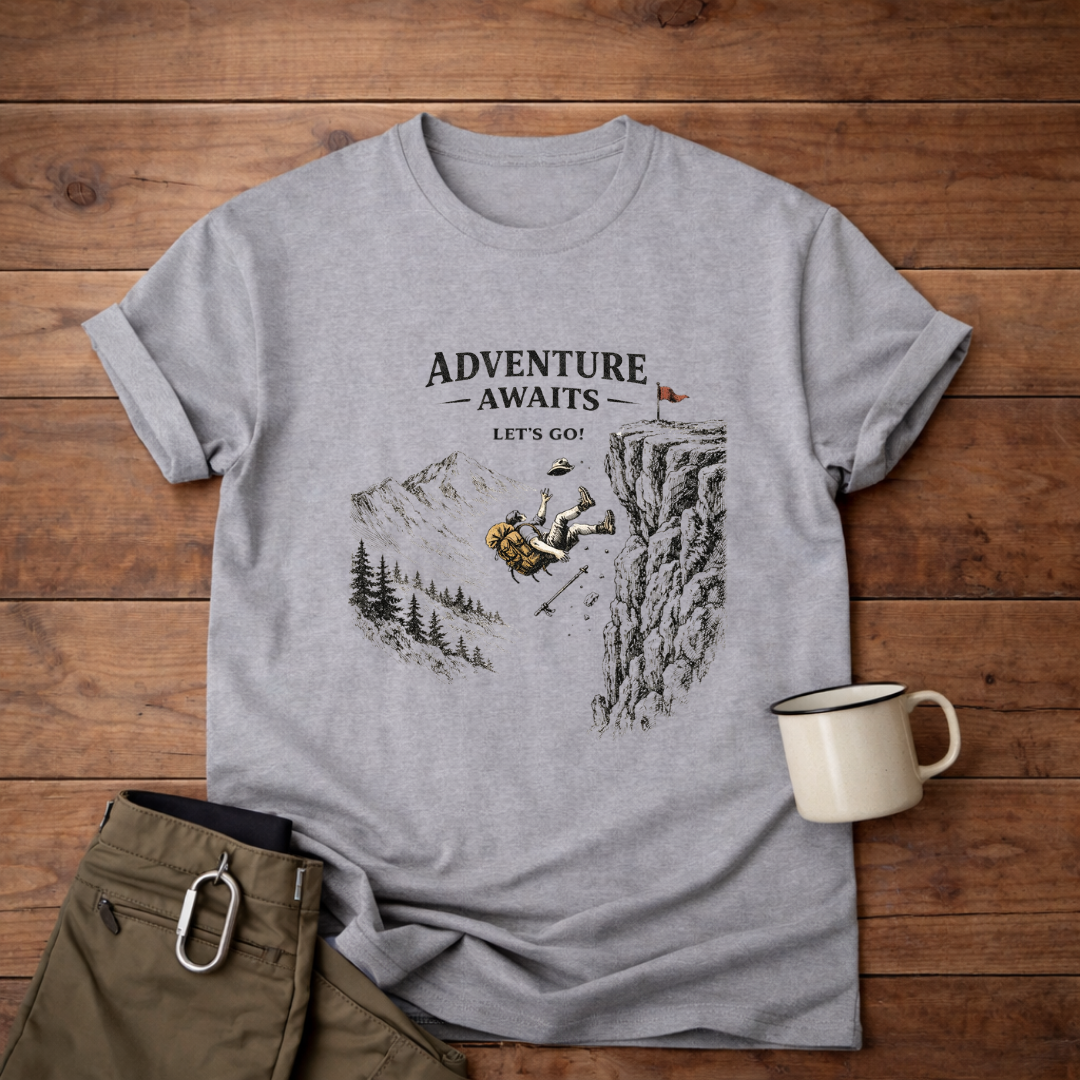 Adventure Awaits Climber T-Shirt