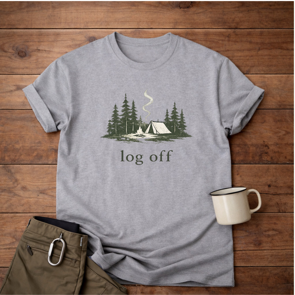 Campfire log off T-Shirt
