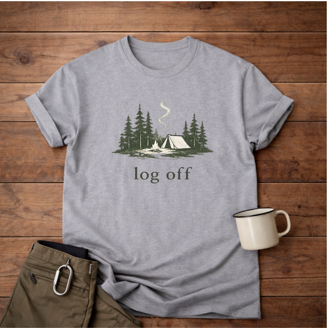Campfire log off T-Shirt